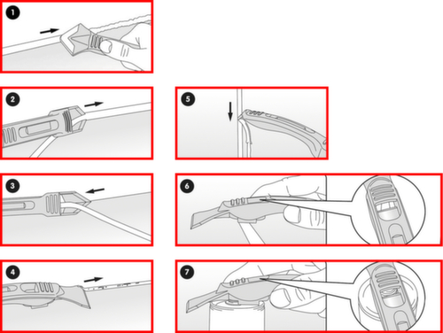 KS Tools FUGENFIX Silikonschaber- und Abziehersatz