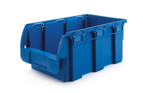 Sichtlagerkasten Basis, blau, Tiefe 350 mm, Polypropylen