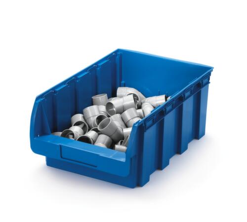 Sichtlagerkasten Basis, rot, Tiefe 500 mm, Polypropylen