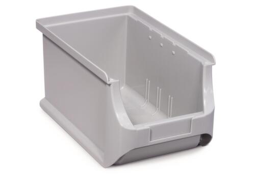 Sichtlagerkasten, grau, Tiefe 235 mm, Polypropylen