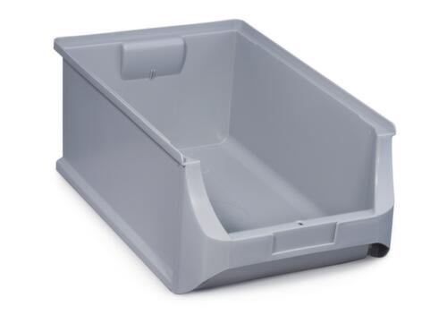 Sichtlagerkasten, grau, Tiefe 500 mm, Polypropylen