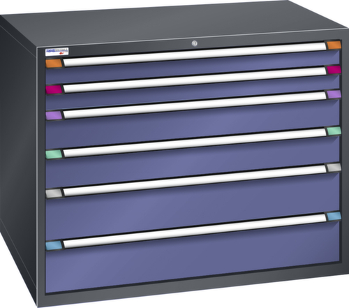 Thurmetall Schubladenschrank mit Breite 1205 mm, 6 Schublade(n)