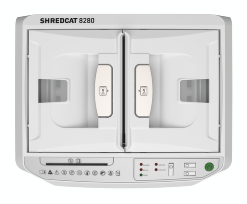 IDEAL Mobiler Aktenvernichter SHREDCAT 8280 CC, Partikel 4x10 mm