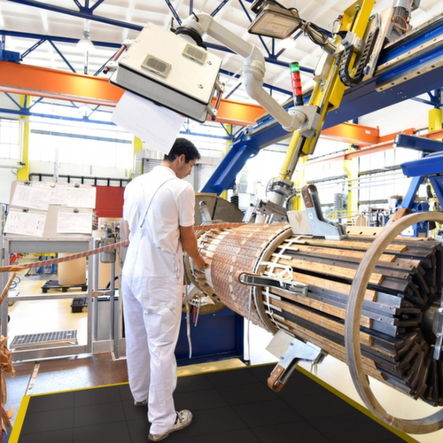 Anti-Ermüdungs-Gummifliese Utrecht, Fliese, Länge x Breite 910 x 910 mm