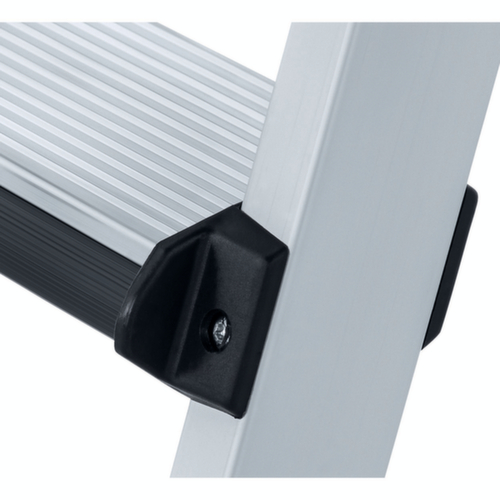 ZARGES Stehleiter Comfortstep B beidseitig begehbar, 2 x 3 Riffelblechstufen mit Polster