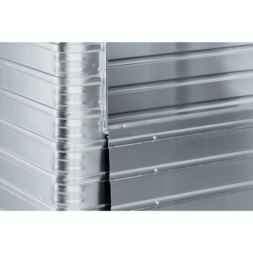 ZARGES Kastenwagen W 171 aus Aluminium, Ladefläche 1250 x 700 mm, Inhalt 1050 l