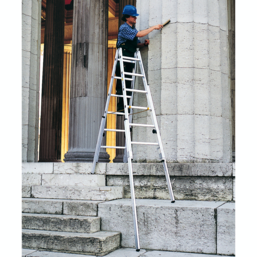 ZARGES Treppenstehleiter, 2 x 8 Sprossen