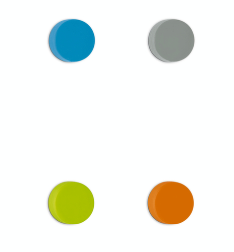 Neodym Scheibenmagnet, farblich sortiert, Höhe x Ø 9 x 14,6 mm