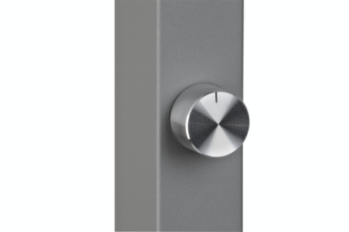 MAUL Dimmbare LED-Stehleuchte MAULjaval mit direktem und indirektem Licht, Licht neutralweiß, silber