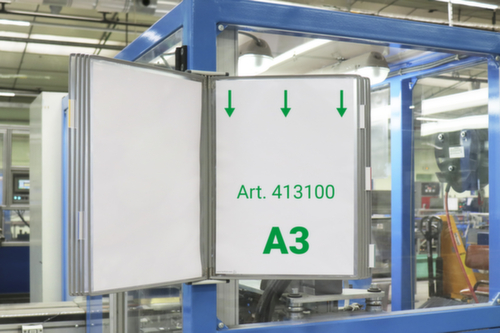tarifold Sichttafelsystem, mit 10 Sichttafeln in DIN A3