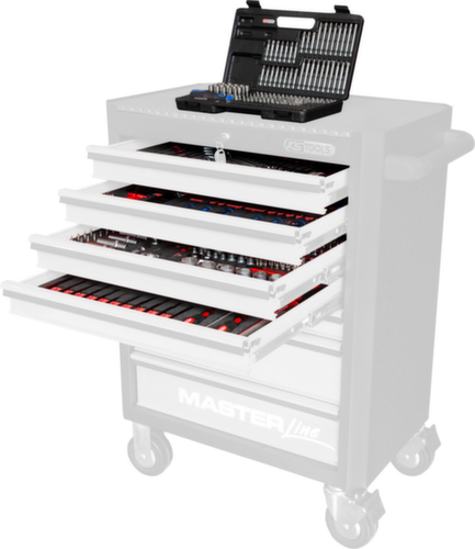 KS Tools Universal-Systemeinlagen-Satz für 4 Schubladen mit 515 Premium-Werkzeugen