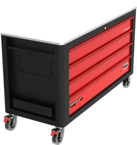 KS Tools PERFORMANCEplus P40 SCHWARZ/ROT Werkstattwagen mit 4 Schubladen