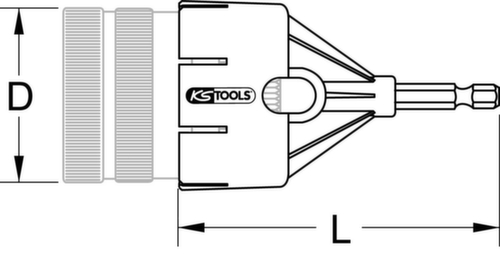 KS Tools Adapter für Rohr-Entgrater