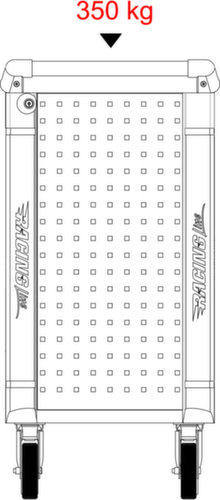 KS Tools RACINGline SCHWARZ/ROT Werkstattwagen