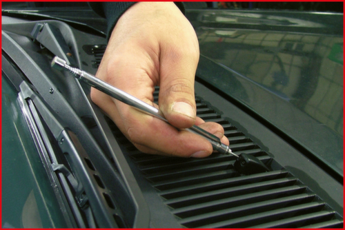 KS Tools 2in1 Teleskop-Magnethalter mit Waschdüsen-Reinigungs- und Einstellwerkzeug