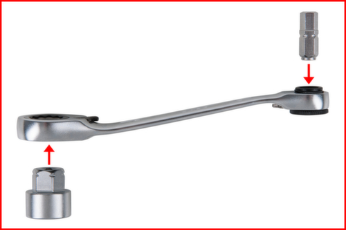 KS Tools 1/4" + 11 mm Durchgangs-Steckschlüssel- und Bit-Satz