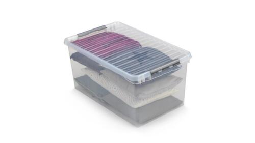 Aufbewahrungsbox ECO, transparent, Inhalt 6 l, Deckel mit Griff
