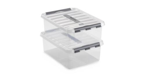 Aufbewahrungsbox ECO, transparent, Inhalt 6 l, Deckel mit Griff