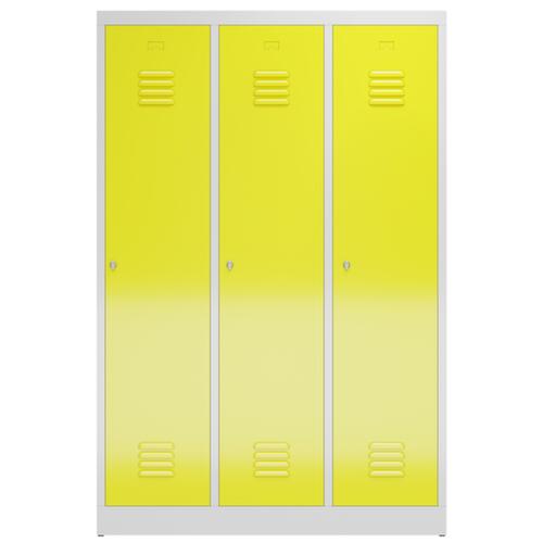 Garderobenschrank ClassiX für Schwarz-Weiß-Trennung, Abteilbreite 395 mm