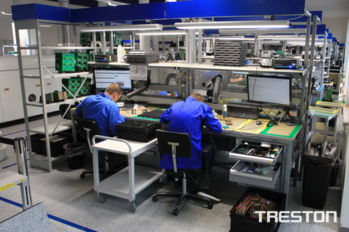 Treston Unterboden für Beistellwagen für Montagetisch, Breite x Tiefe 1000 x 700 mm