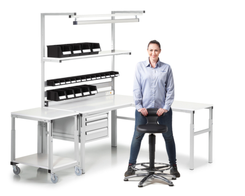 Treston Unterboden für Beistellwagen für Montagetisch, Breite x Tiefe 1000 x 700 mm