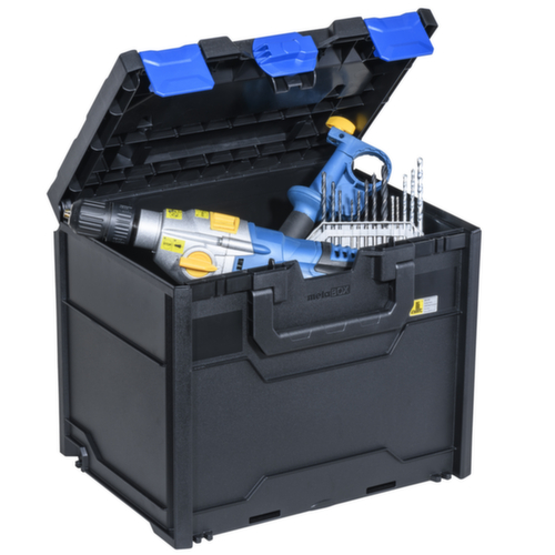 Allit Stapelbarer Kleinteilekoffer EuroPlus MetaBox 340