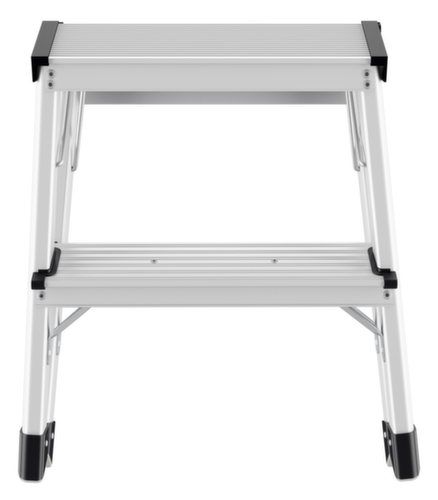 Hailo Beidseitiger Klapptritt D60 StandardLine aus Aluminium, Podesthöhe 400 mm