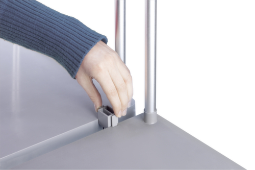 Hailo Müllsackständer, für 120-Liter-Säcke, Deckel grau