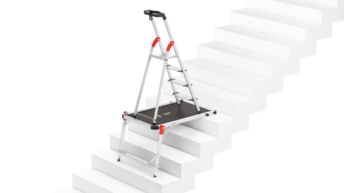 Hailo Klappbare Arbeitsplattform, Podesthöhe 540 - 740 mm
