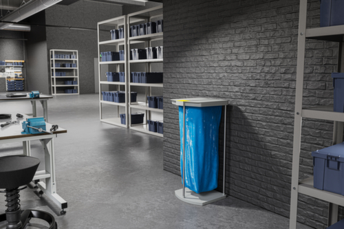 Hailo Müllsackständer, für 120-Liter-Säcke, Deckel grau