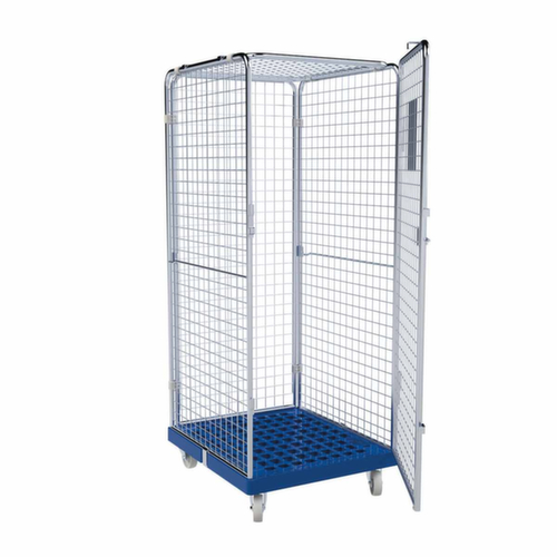 Hoher Sicherheitsrollbehälter ADB, Traglast 500 kg, Länge x Breite 815 x 724 mm