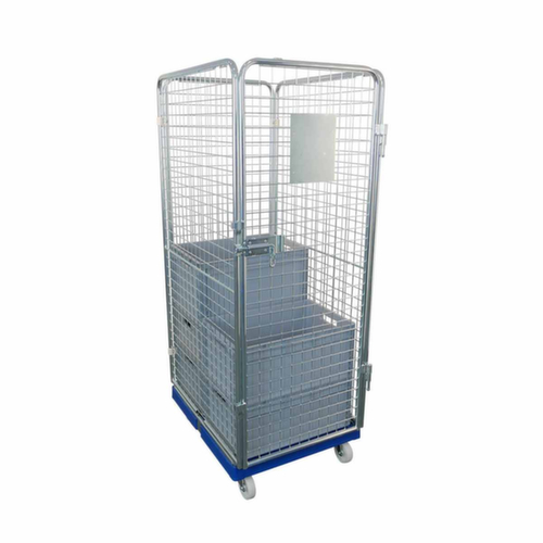 Sicherheitsrollbehälter rolltainer®, Traglast 500 kg, Länge x Breite 870 x 682 mm