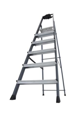 Krause Stufenstehleiter MONTO® Securo®, 6 rutschhemmend profilierte Stufen
