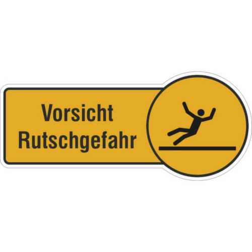 Hinweisschild SafetyMarking®, "Vorsicht Rutschgefahr"