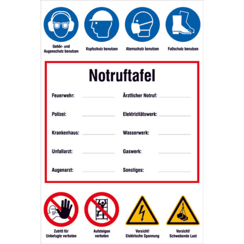 Hinweisschild SafetyMarking® für Baustellen, "zur Selbstbeschriftung"
