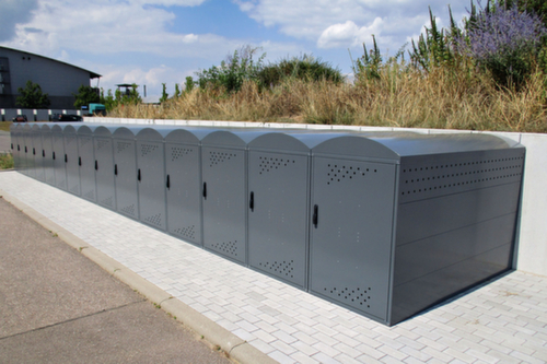 Fahrradgarage BikeBox 1 G, Anbaufeld, Breite x Tiefe 850 x 2050 mm