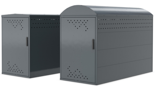 Fahrradgarage BikeBox 1 G, Anbaufeld, Breite x Tiefe 850 x 2050 mm