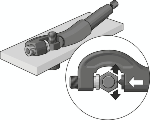 GEDORE 1.26/2 HYD Mutternsprenger hydraulisch SW 22-36
