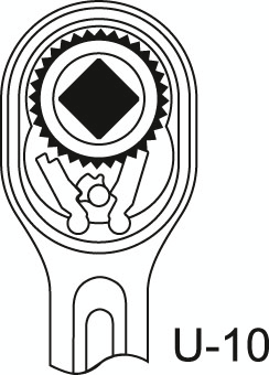 GEDORE 3293 U-10 Umschaltknarre 3/4"