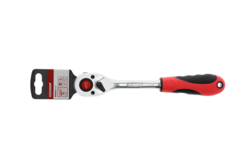 GEDORE R60000027 2K-Umschaltknarre 1/2 250 mm Rückschwenkwinkel 5°