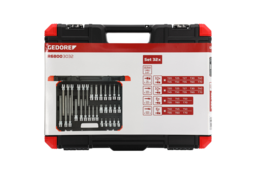 GEDORE R68003032 Schraubendrehereinsätze 1/2 TX 32-teilig