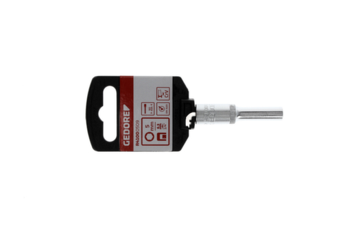 GEDORE R41000509 Steckschlüsseleinsatz 1/4" 6-kant 5 mm Länge 50 mm