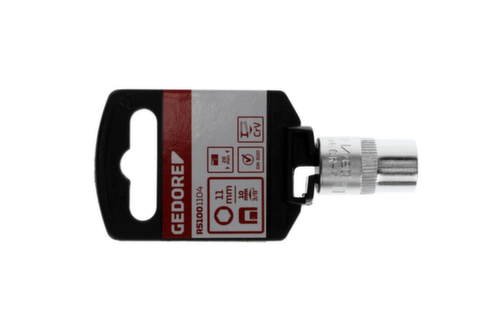 GEDORE R51001104 Steckschlüsseleinsatz 3/8" 6-kant 11 mm Länge 28 mm