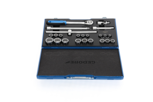 GEDORE D 19 EMU-20 Steckschlüssel-Satz 1/2"