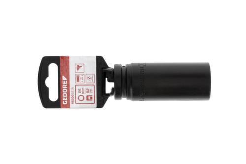 GEDORE R63002216 Kraftschraubereinsatz 1/2" 6-kant 22 mm Länge 78 mm