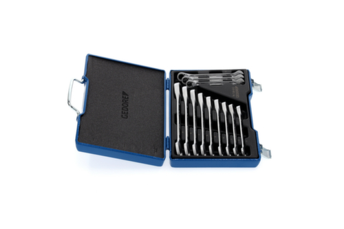 GEDORE 7 R-012 Satz Maulschlüssel mit Ringratsche 12-teilig 8-19 mm