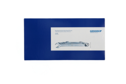 GEDORE 1 B-08 Ring-Maulschlüssel-Satz 8-teilig 10-24 mm