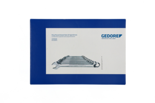 GEDORE 1 B-0112 Ring-Maulschlüssel-Satz 12-teilig 6-19 mm