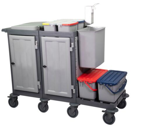 Geschlossener Reinigungswagen VariX - Box, 4x6 l Eimer