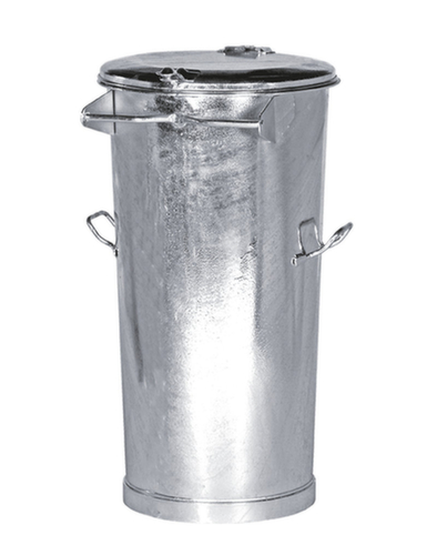 System-Mülltonne aus verzinktem Stahl